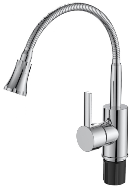 Смеситель для кухни ESKO  KF519   однорычажн. гибкий излив 