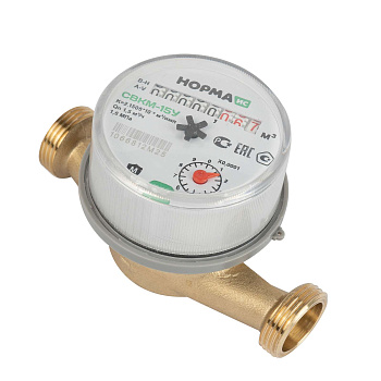 Счетчик для воды НОРМА СВК-15 У крыльчатый без комплекта присоединения